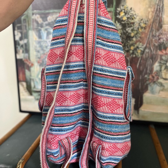 Colorful Striped Backpack - Picture 4 of 7